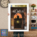 Sega Saturn Hexen Game Inspired Retro Poster