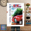 Sega Saturn High Velocity Game Inspired Retro Poster