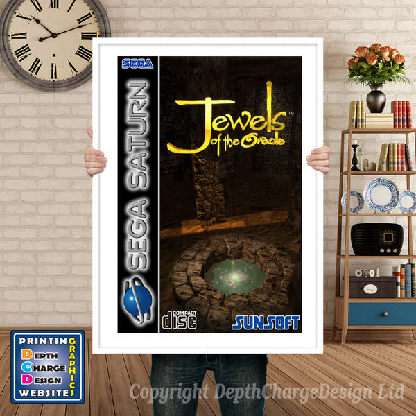 Sega Saturn Jewels Of The Oracle Eu Game Inspired Retro Poster