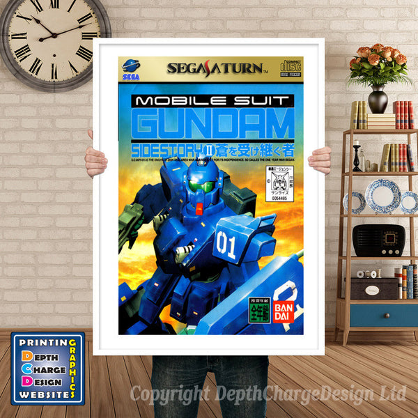 Sega Saturn Kidousenshigundamgaiden2 2 Jp Game Inspired Retro Poster