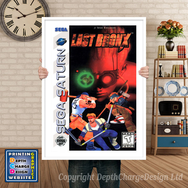 Sega Saturn Last Bronx Game Inspired Retro Poster
