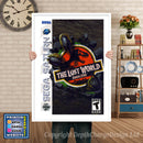 Sega Saturn Lostworld Jurassic Park Game Inspired Retro Poster
