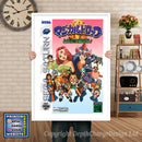 Sega Saturn Magical Drop 3 Game Inspired Retro Poster