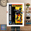 Sega Saturn Mech Warrior2 Eu Game Inspired Retro Poster