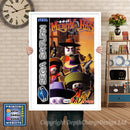Sega Saturn Mighty Hits Eu Game Inspired Retro Poster