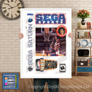 Sega Saturn Nba Action Game Inspired Retro Poster