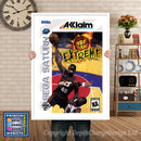 Sega Saturn Nba Jam Extreme Game Inspired Retro Poster