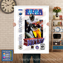 Sega Saturn Nfl 97 Game Inspired Retro Poster
