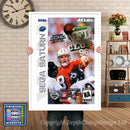 Sega Saturn Nfl Quarterback Club 96 Game Inspired Retro Poster
