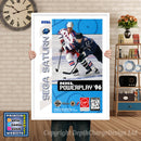 Sega Saturn Nhl Powerplay 96 Game Inspired Retro Poster