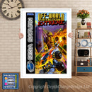 Sega Saturn Offworld Intercepto Rextreme Eu Game Inspired Retro Poster