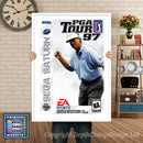 Sega Saturn Pga Tour 97 Game Inspired Retro Poster