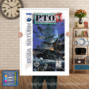 Sega Saturn Ptoii Game Inspired Retro Poster
