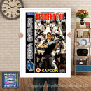 Sega Saturn Resident Evil 2 Eu Game Inspired Retro Poster