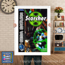 Sega Saturn Scorcher Eu Game Inspired Retro Poster