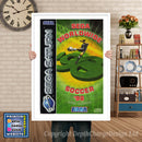 Sega Saturn Sega Worldwide Soccer 98 Club Edition De Game Inspired Retro Poster