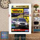 Sega Saturn Segatouringcar Jp Game Inspired Retro Poster