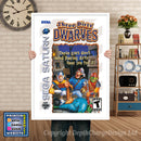 Sega Saturn Three Dirty Dwarves Game Inspired Retro Poster