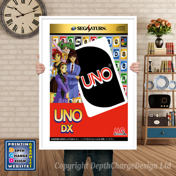 Sega Saturn Unodx Jp Game Inspired Retro Poster