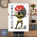 Sega Saturn Vr Soccer Game Inspired Retro Poster