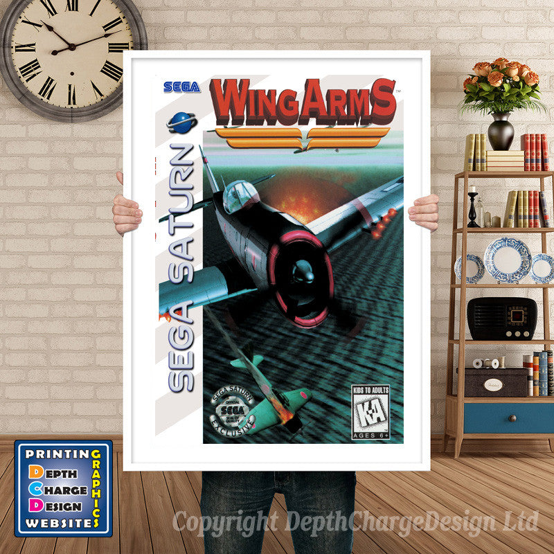Sega Saturn Wild Arms Game Inspired Retro Poster