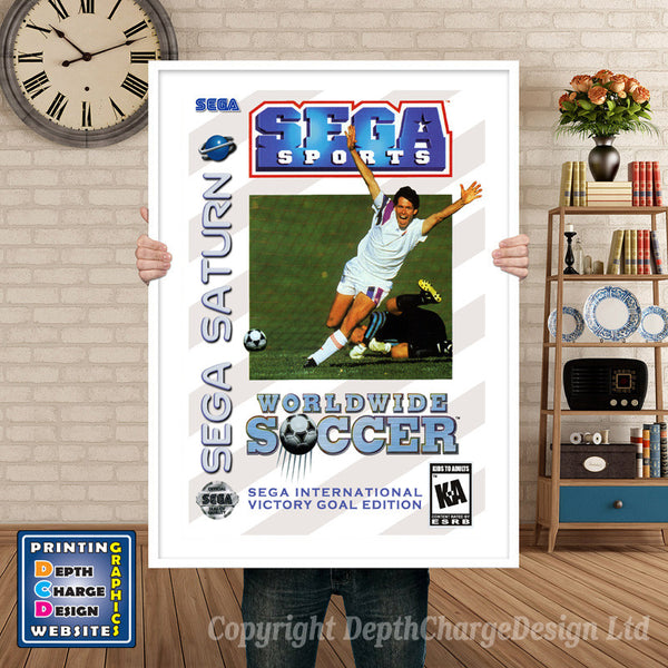 Sega Saturn World Wide Soccer Sega International Victory Goal Edition Game