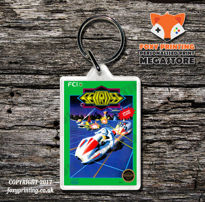 Section Z Retro NES Game Cover Art Gaming Keyring