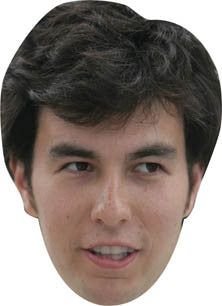Sergio Perez Face Mask – Fancy Dress Cardboard Costume Mask