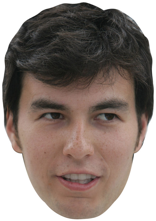 SERGIO PEREZ JB - Formula 1 Driver Fancy Dress Cardboard Celebrity Party Face Mask