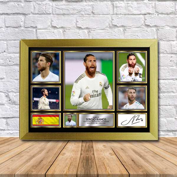 Sergio Ramos Printed Signature Print