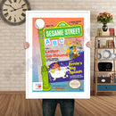 Sesame Street ABC Retro GAME INSPIRED THEME Nintendo NES Gaming A4 A3 A2 Or A1 Poster Art 499