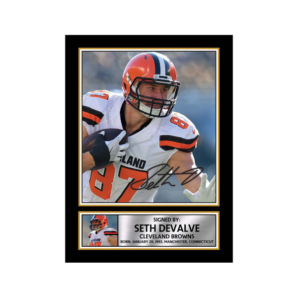 Seth DeValve American Football Printed Signature Print