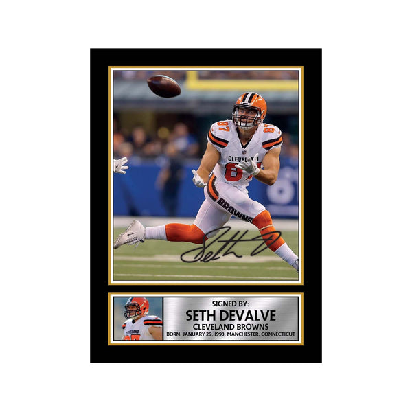 Seth DeValve 2 American Football Printed Signature Print