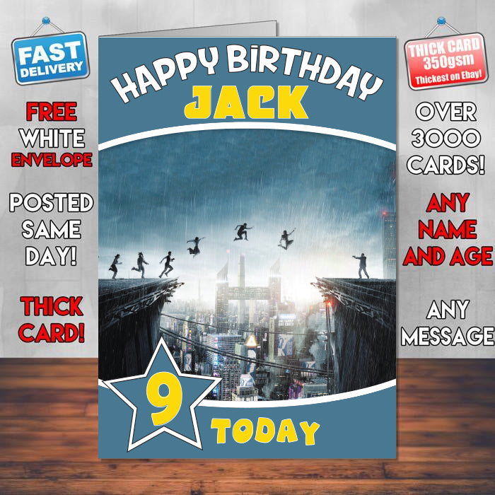 Seven Sisters 2017 Theme Style Personalised Kids Inspired Movie Birthday Card (SA)