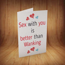 Sex With You... INSPIRED Adult Personalised Birthday Card Birthday Card