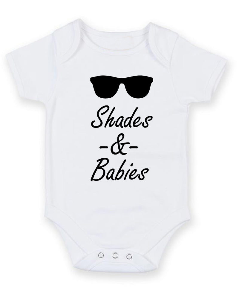 Shades And Babes Personalised Baby Boy Girl Unisex Short Sleeve Bodysuit
