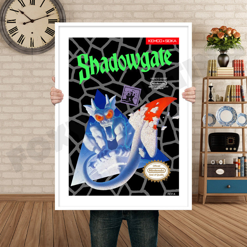 Shadow Gate Retro GAME INSPIRED THEME Nintendo NES Gaming A4 A3 A2 Or A1 Poster Art 502