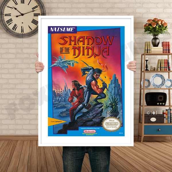 Shadow of the Ninja Retro Game Inspired Theme Nintendo NES Gaming