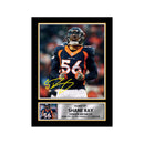 Shane Ray 2 Limited Edition Football Signed Print - American Footballer