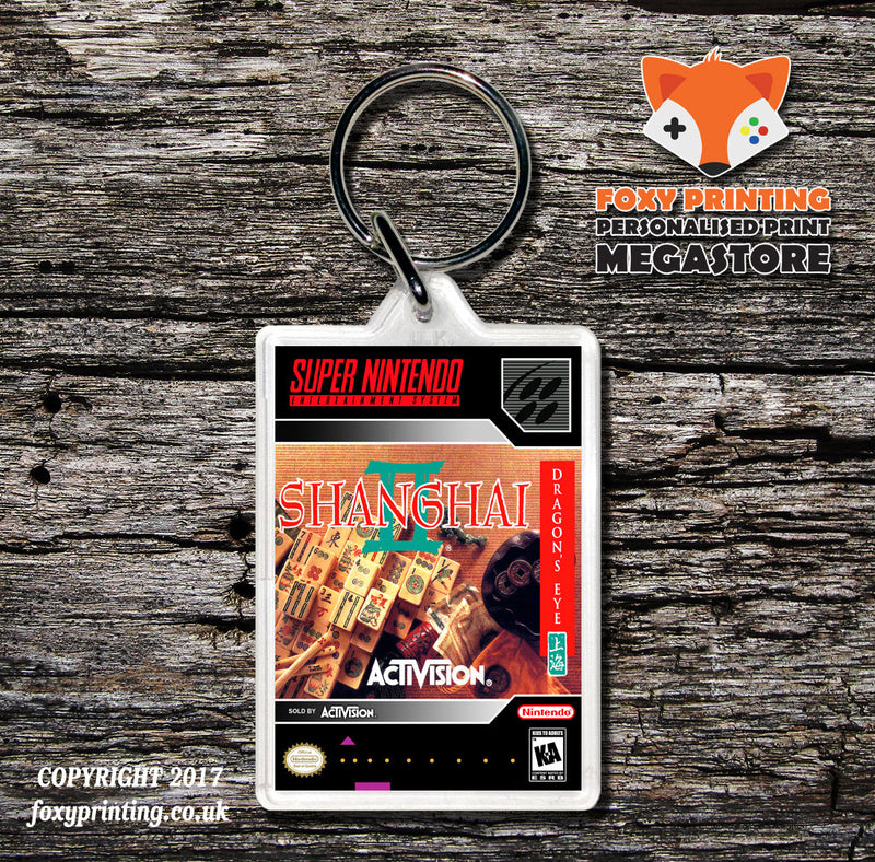 Shanghai II Dagon's Eye Game Inspired Retro Gaming Keyring