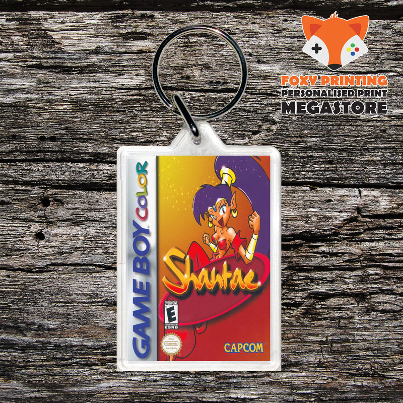 Shantae Gameboy Colour Retro Gaming Nintendo Style Keyring