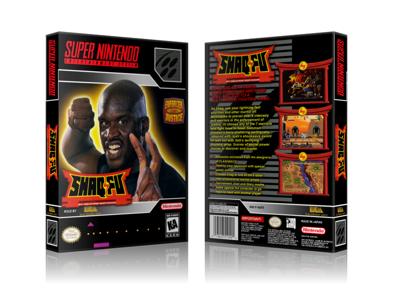 Shaq Fu Replacement Nintendo SNES Game Case Or Cover