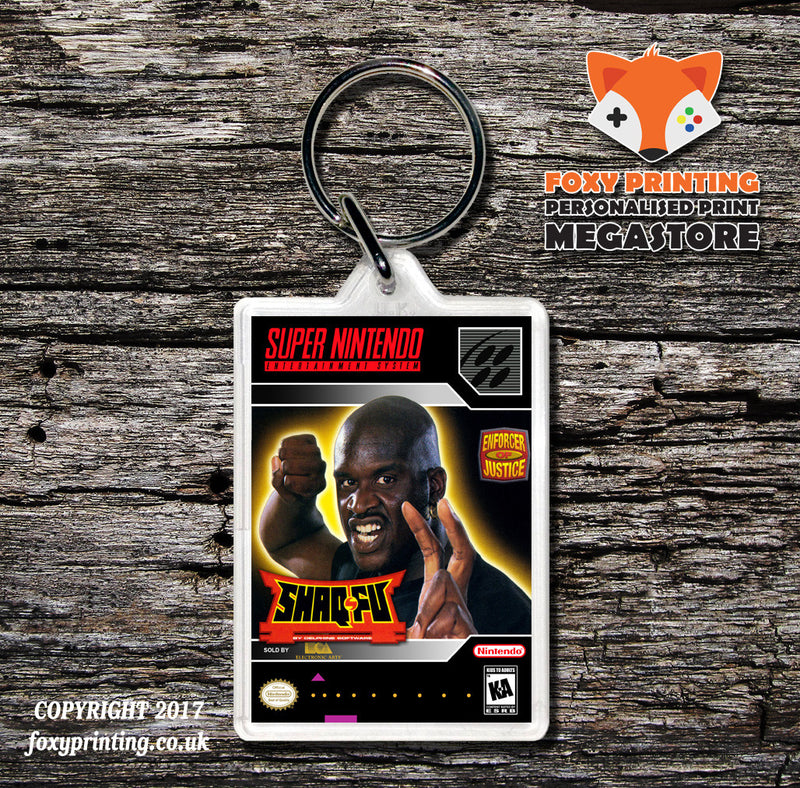 Shaq-Fu Game Inspired Retro Gaming Keyring