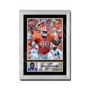 Shaq Lawson 1 Limited Edition Football Signed Print - American Footballer