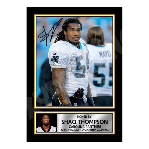 Shaq Thompson 2 American Football Printed Signature Print