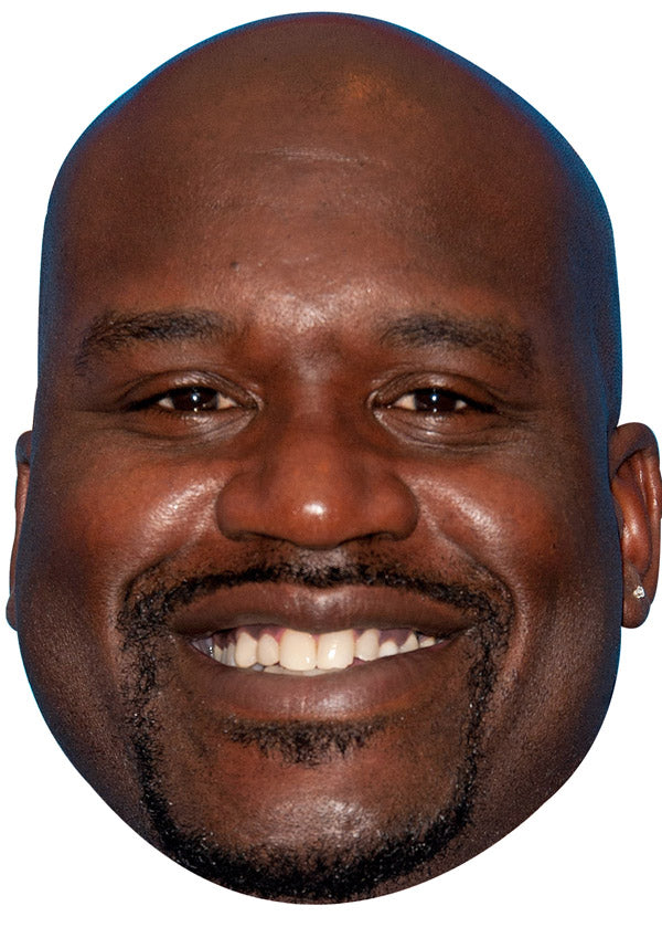 SHAQUILLE O'NEAL JB - Basketball Star Fancy Dress Cardboard Celebrity Party Face Mask