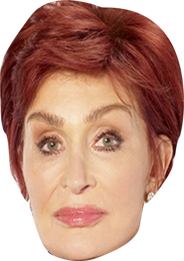 Sharon Osbourne Face Mask – Fancy Dress Cardboard Costume Mask