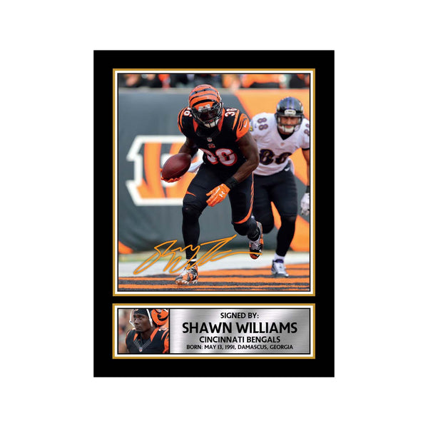 Shawn Williams American Football Printed Signature Print