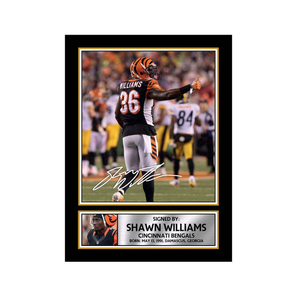 Shawn Williams 2 American Football Printed Signature Print