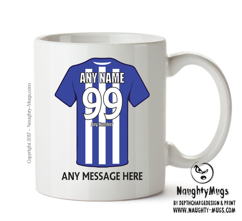 Sheffield Wednesday Football Team Mug - Personalised Birthday Age and Name